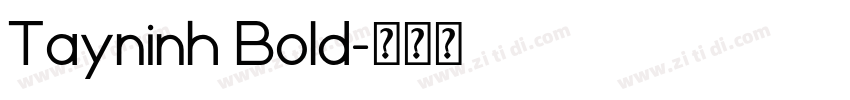 Tayninh Bold字体转换
